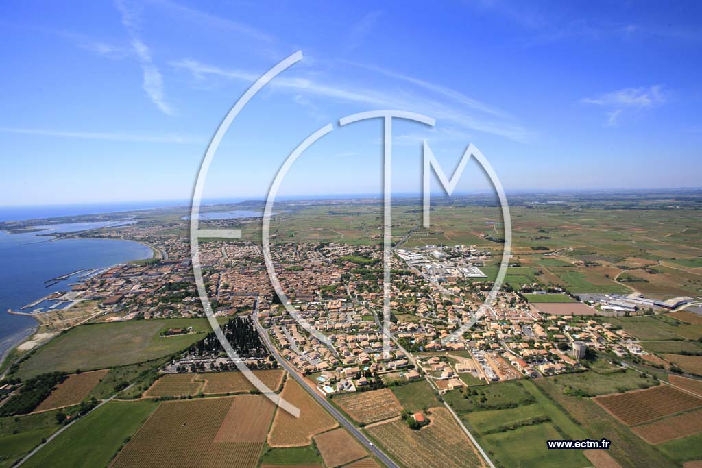 Photo arienne de Marseillan