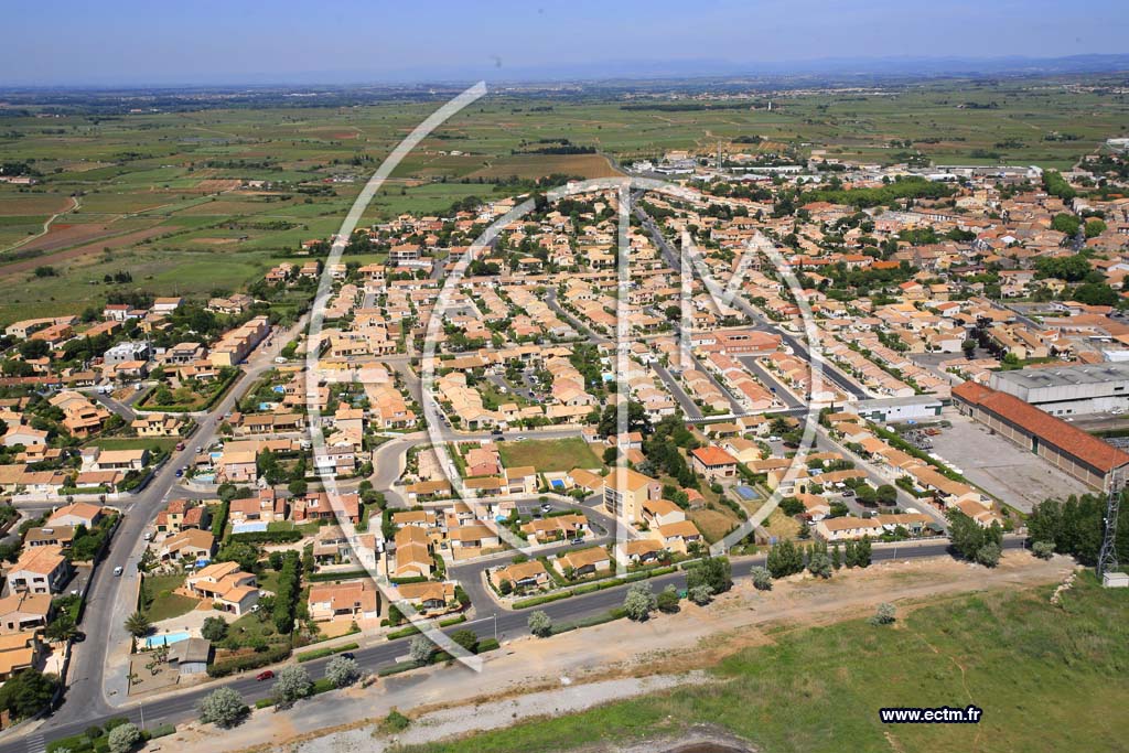 Photo arienne de Marseillan