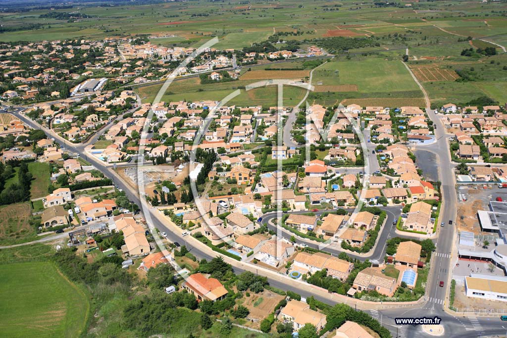 Photo arienne de Marseillan