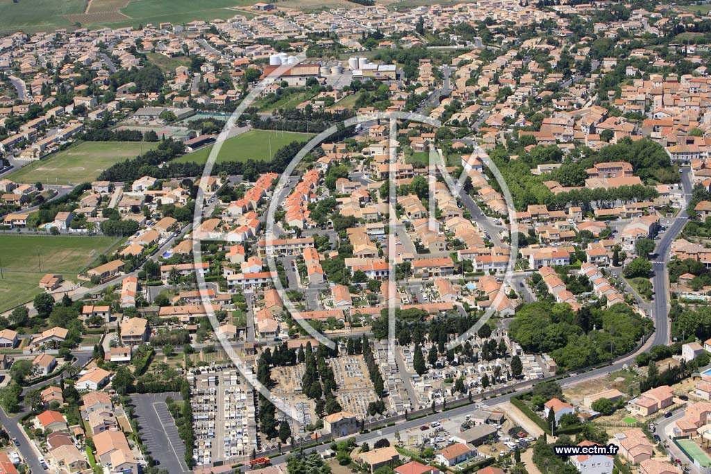 Photo arienne de Serignan