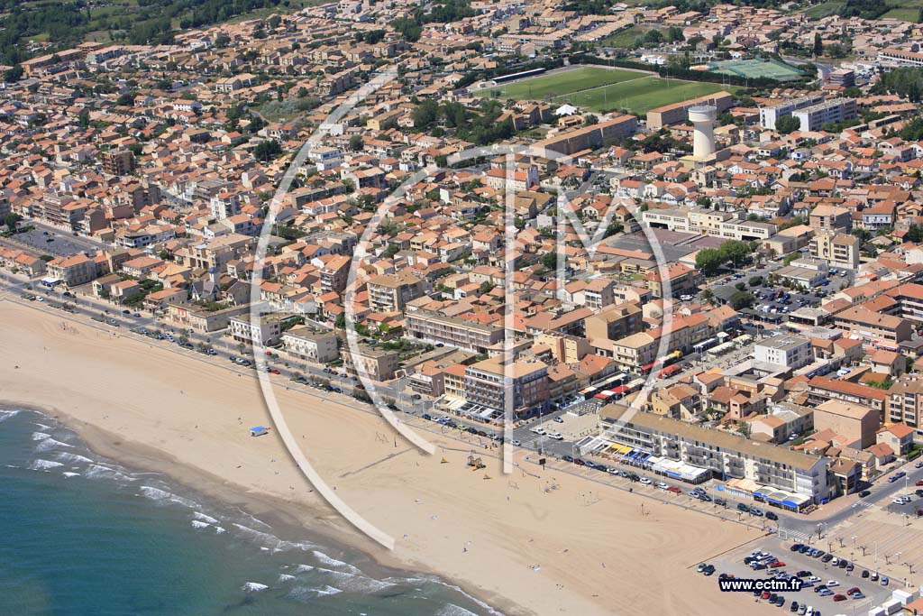 Photo arienne de Valras Plage