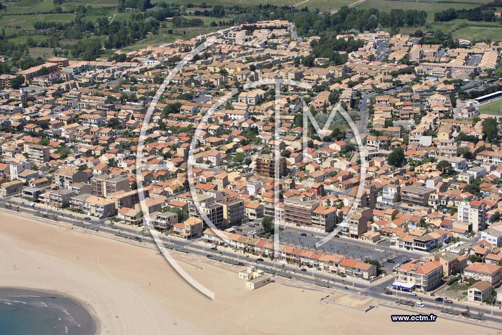 Photo arienne de Valras Plage