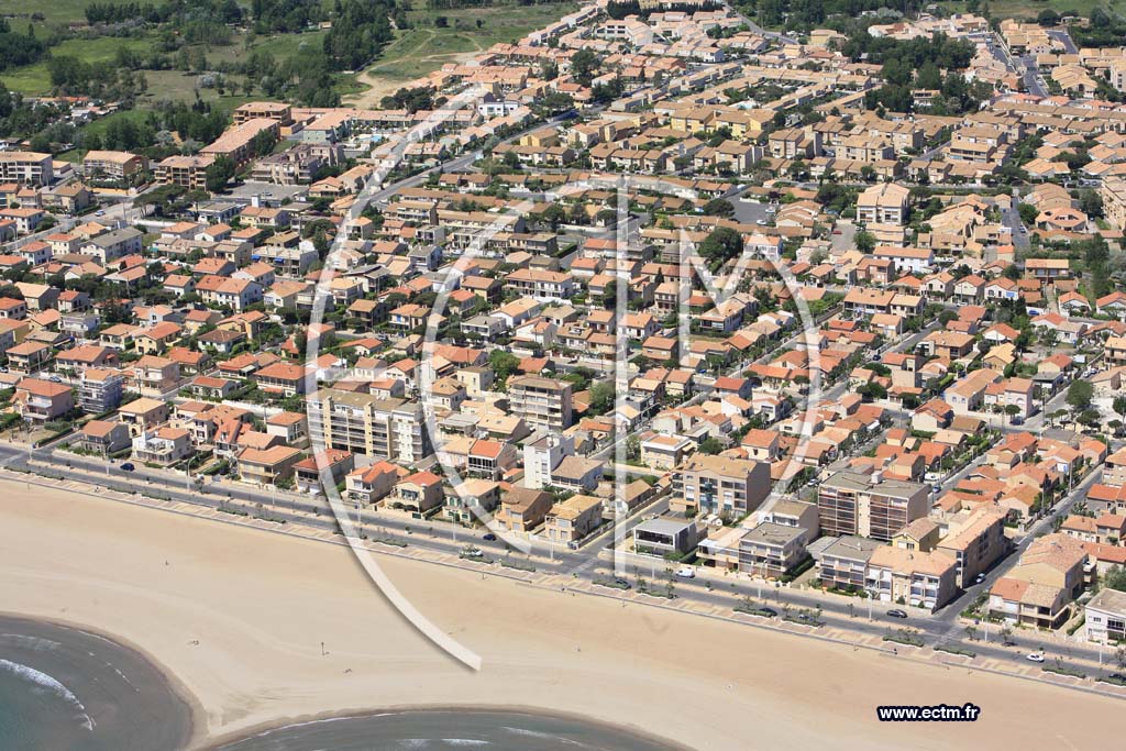 Photo arienne de Valras Plage