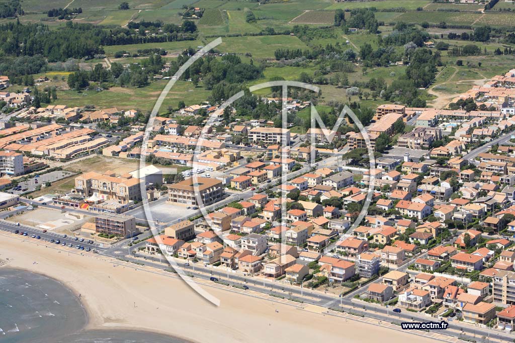 Photo arienne de Valras Plage
