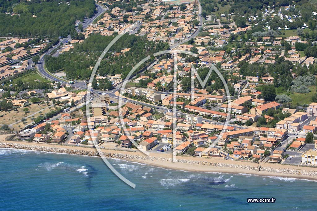 Photo arienne de Valras Plage