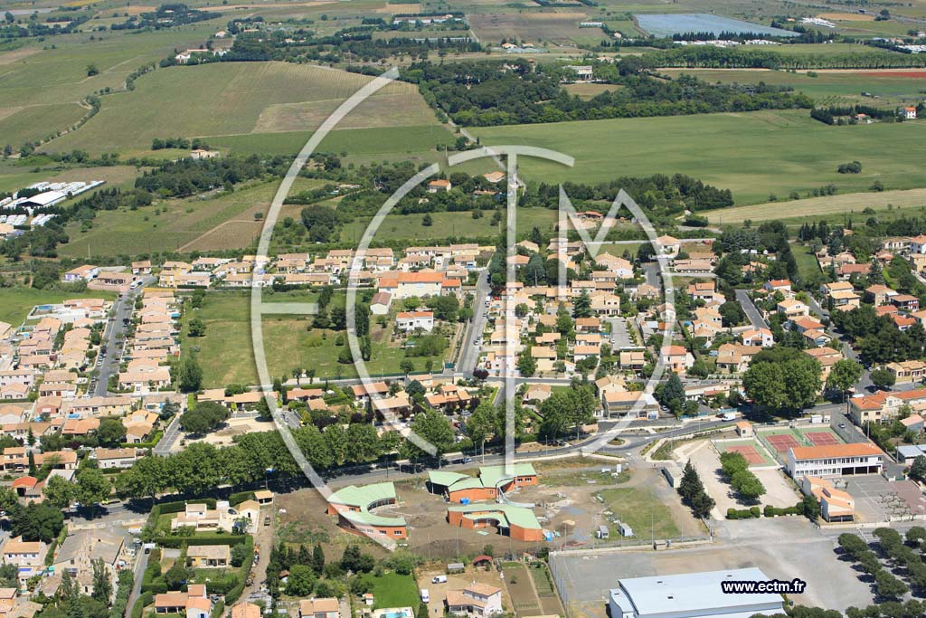 Photo arienne de Vias