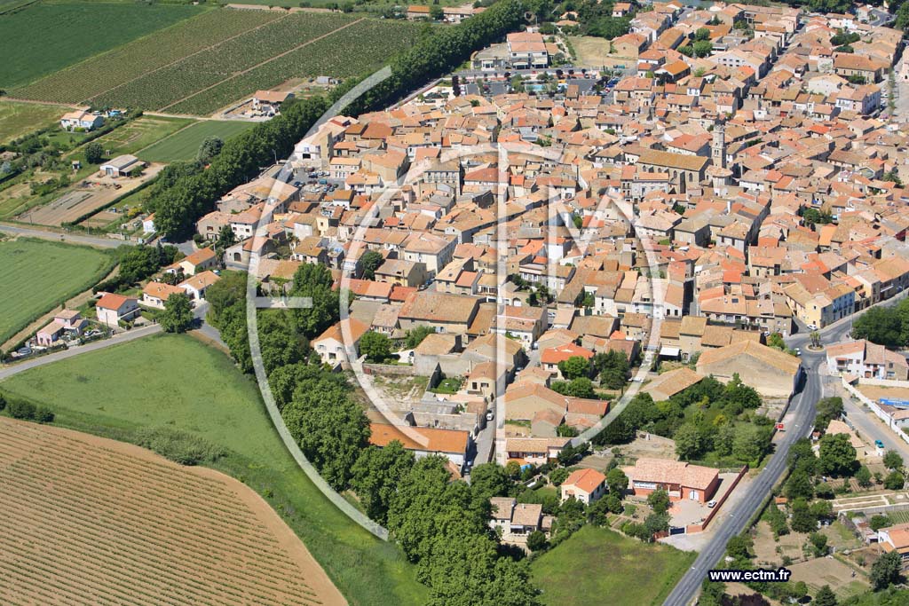 Photo arienne de Villeneuve Les Beziers