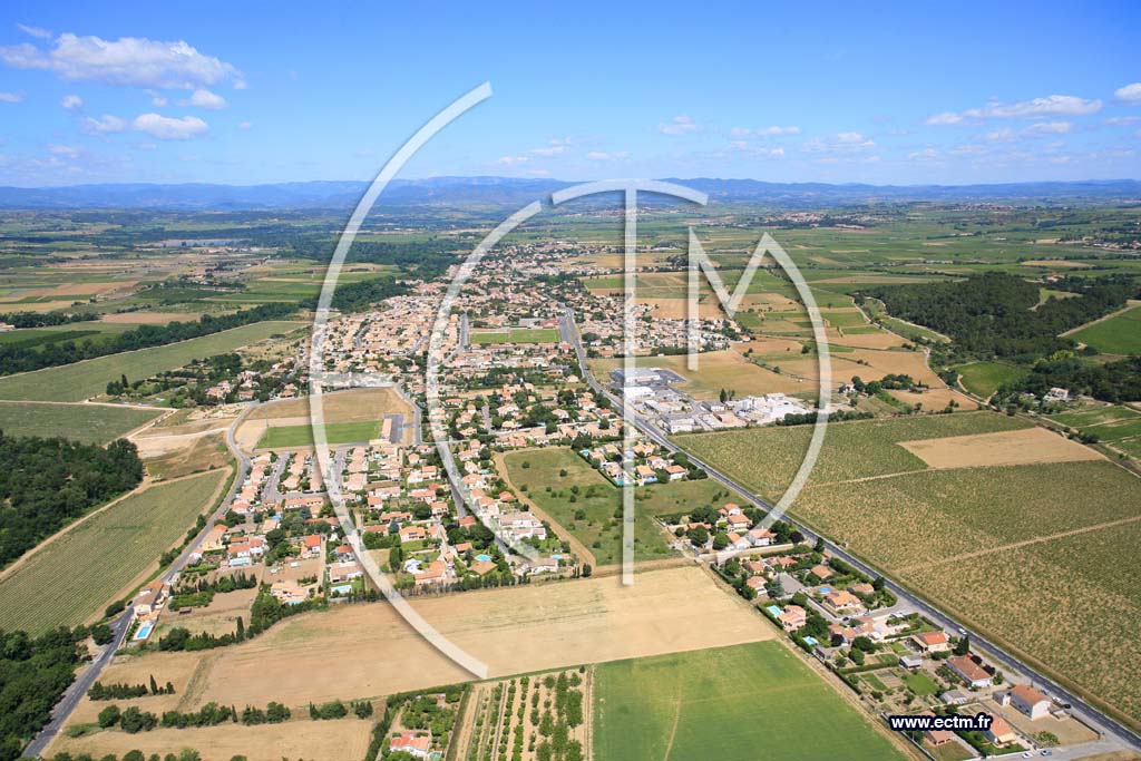 Photo arienne de Lignan sur Orbe