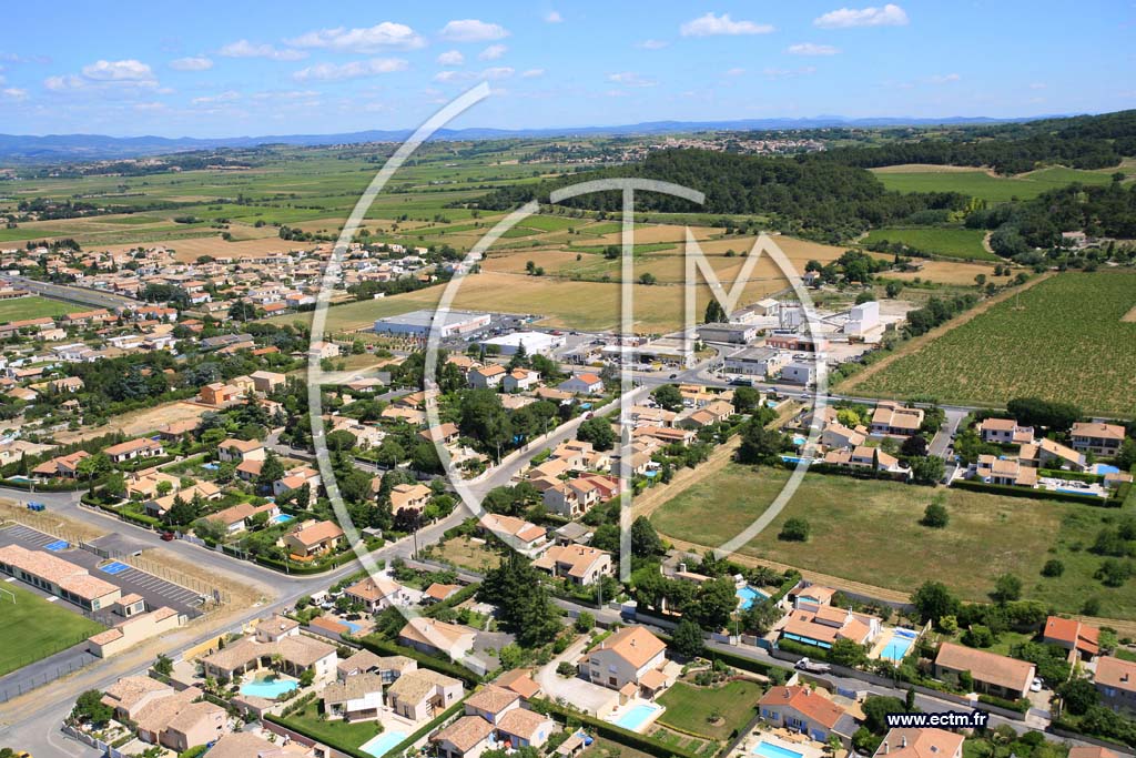 Photo arienne de Lignan sur Orbe