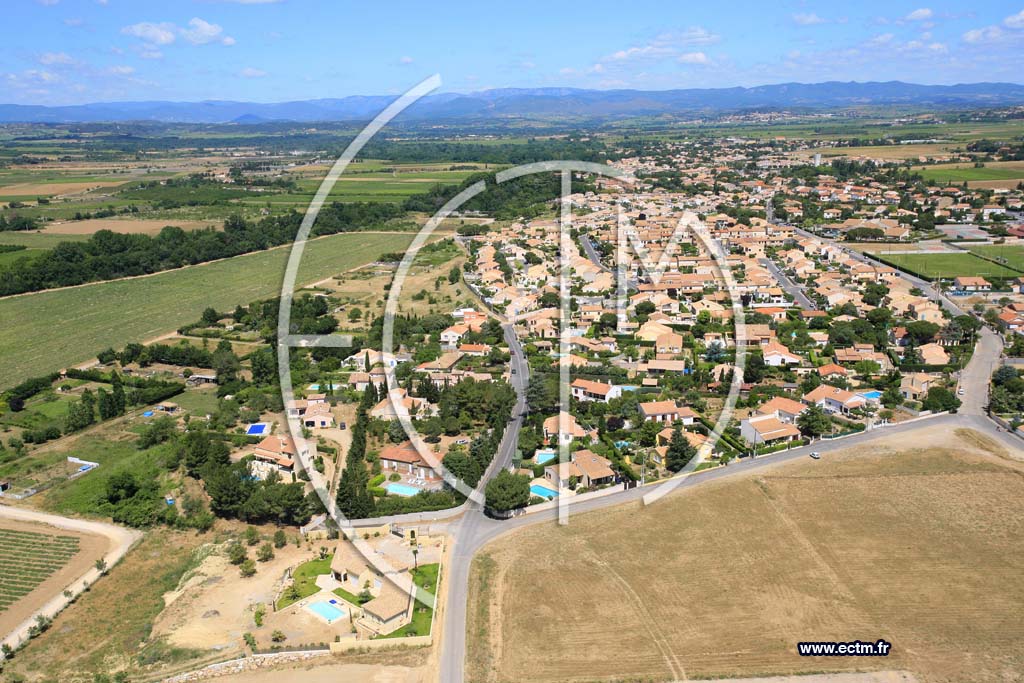 Photo arienne de Lignan sur Orbe