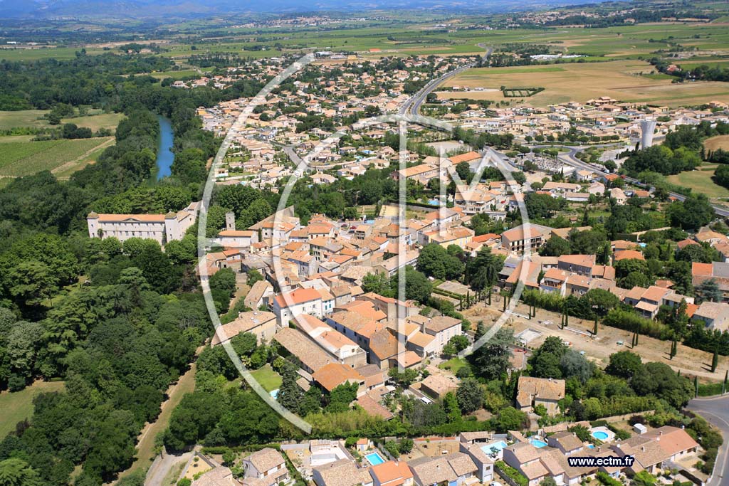 Photo arienne de Lignan sur Orbe