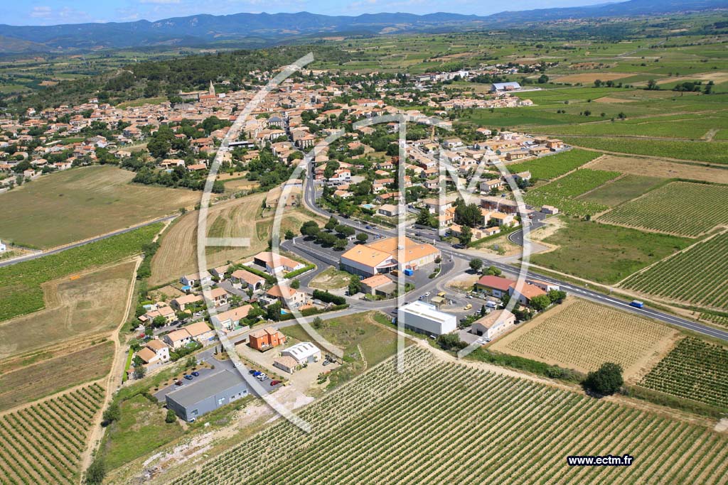 Photo arienne de Murviel les Beziers