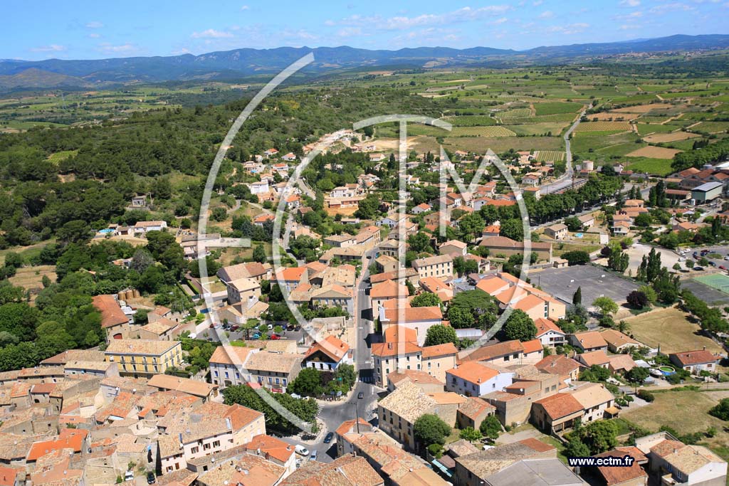 Photo arienne de Murviel les Beziers