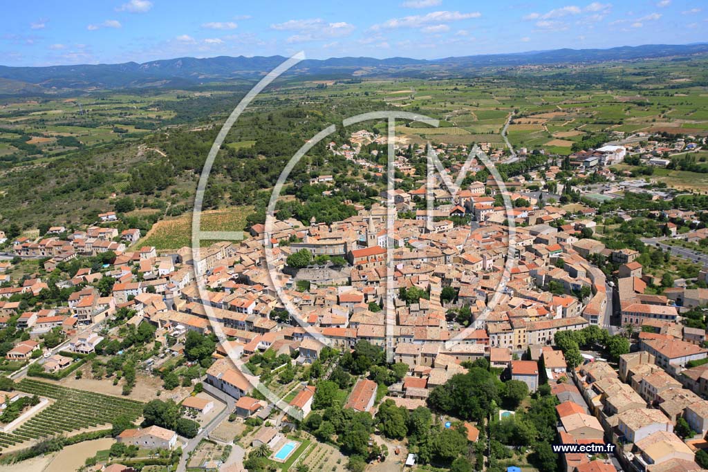 Photo arienne de Murviel les Beziers