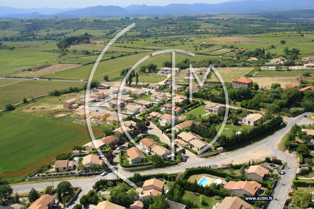Photo arienne de Saint Genies le Bas