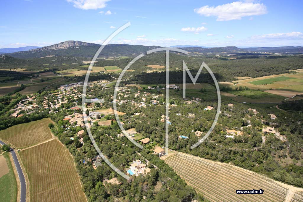Photo arienne de Saint Mathieu De Treviers