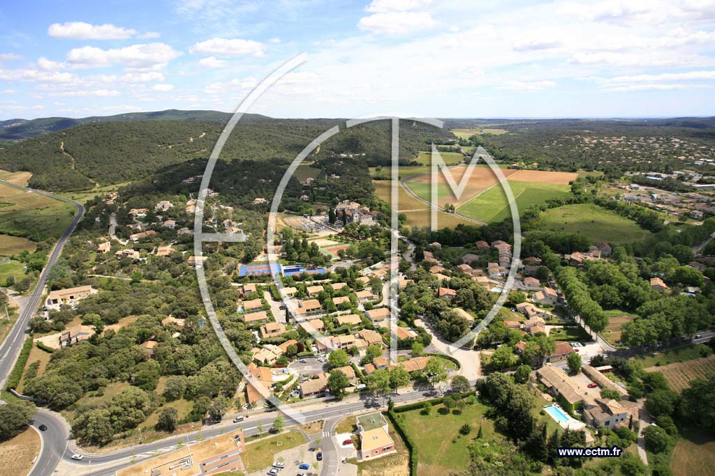 Photo arienne de Saint Mathieu De Treviers