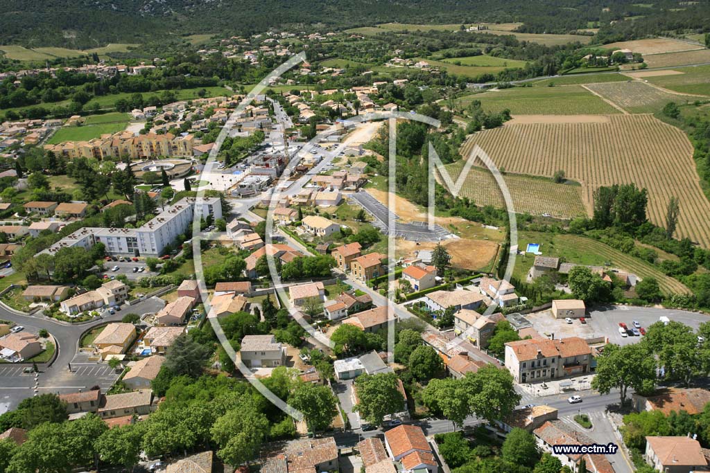 Photo arienne de Saint Mathieu De Treviers
