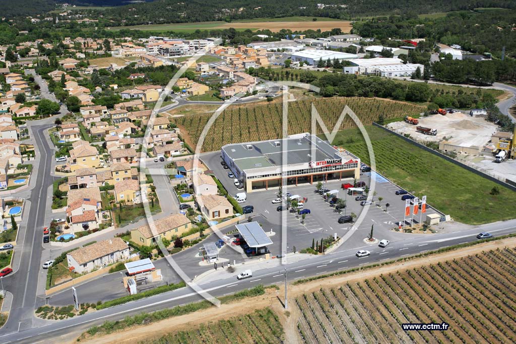 Photo arienne de Saint Mathieu De Treviers