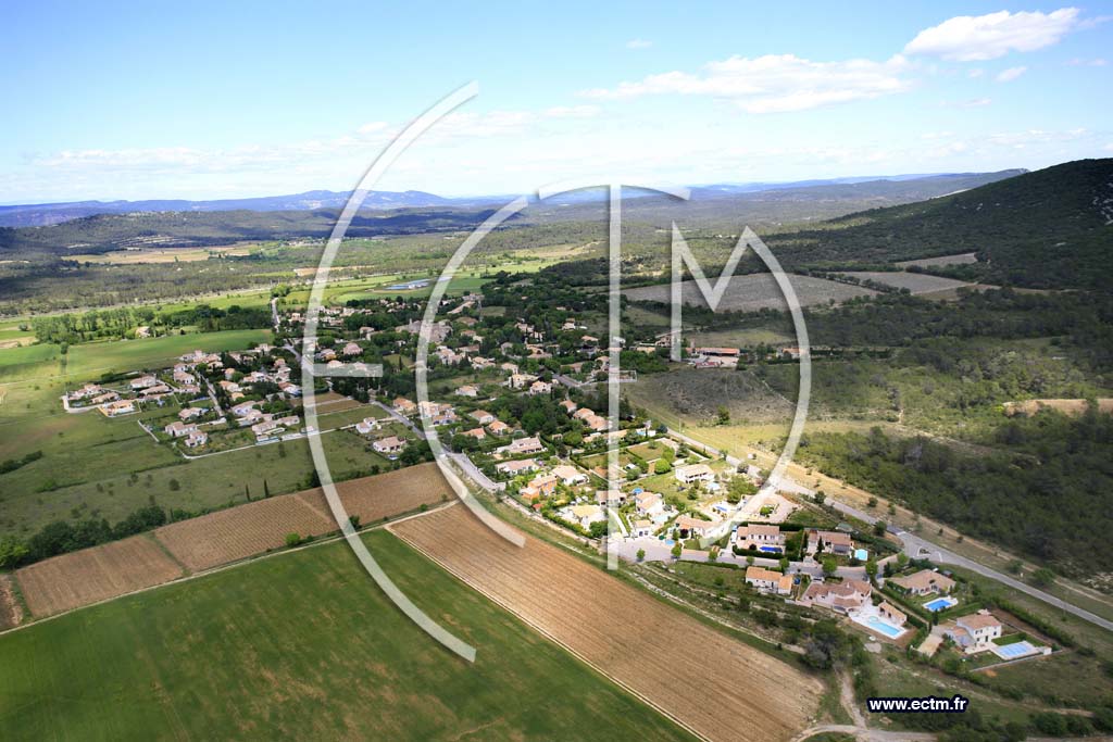 Photo arienne de Sainte Croix De Quintillargues