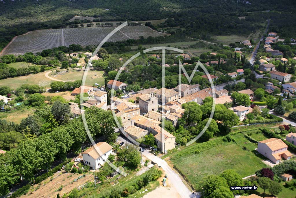 Photo arienne de Sainte Croix De Quintillargues