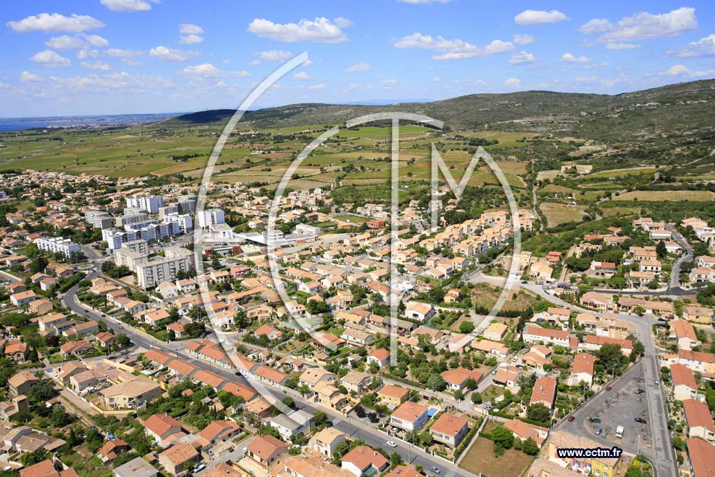 Photo arienne de Frontignan