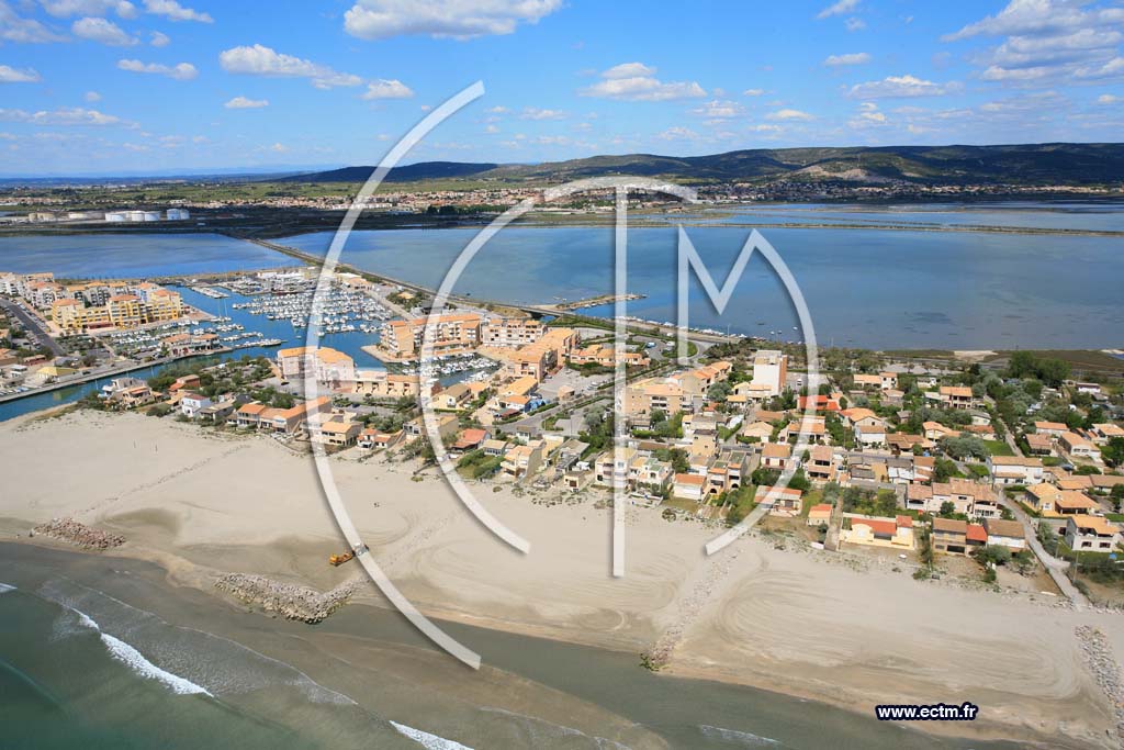 Photo arienne de Frontignan