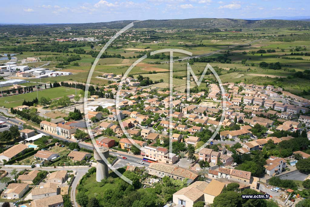 Photo arienne de Gigean