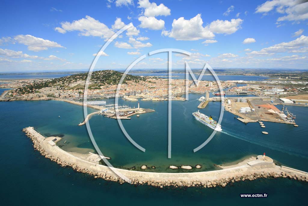 Photo arienne de Sete