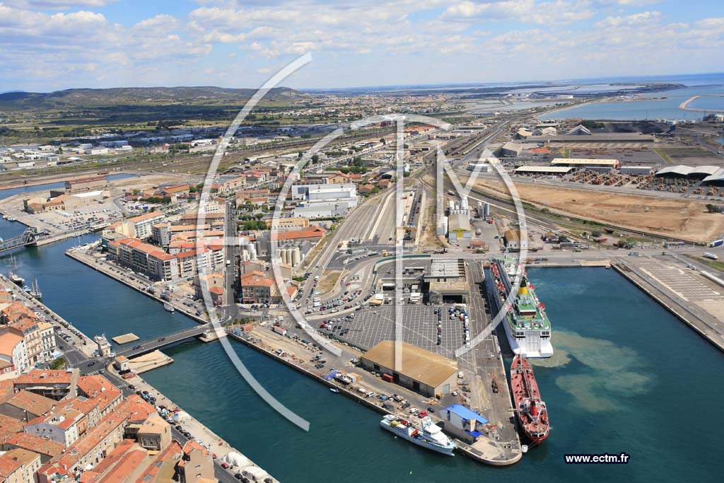 Photo arienne de Sete