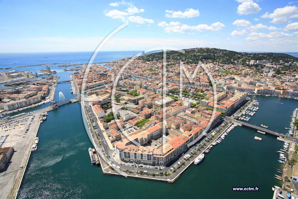Photo arienne de Sete