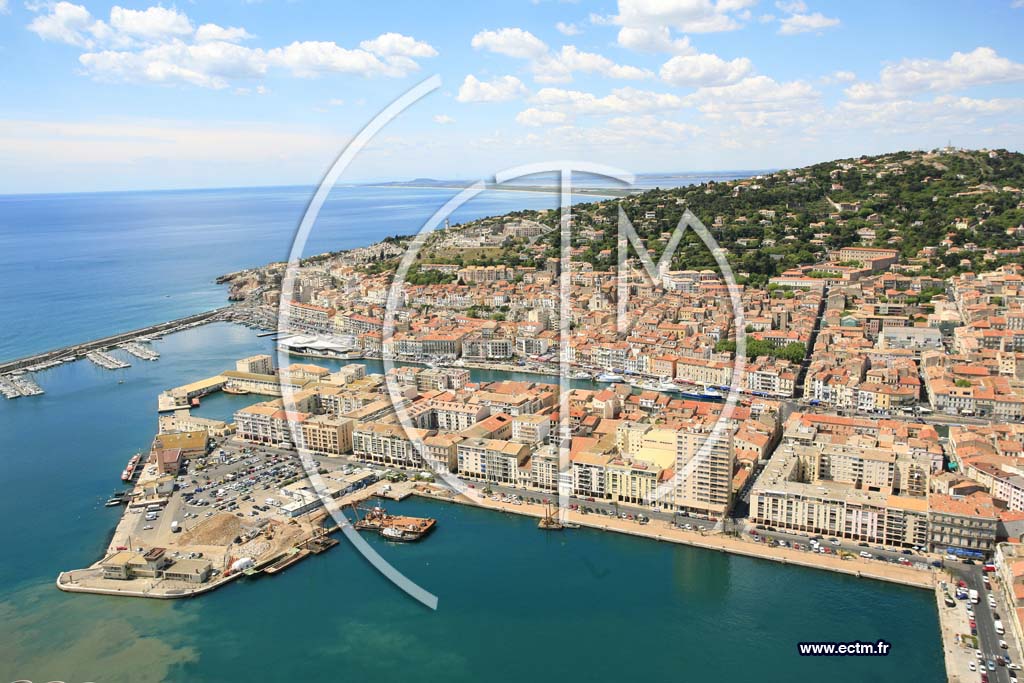 Photo arienne de Sete