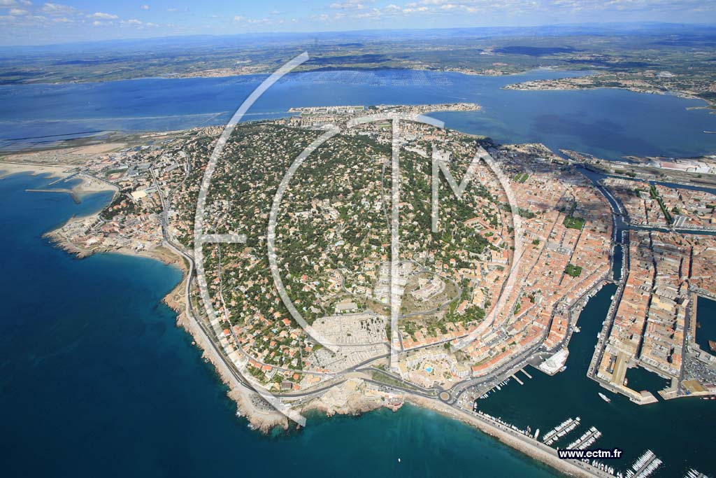 Photo arienne de Sete