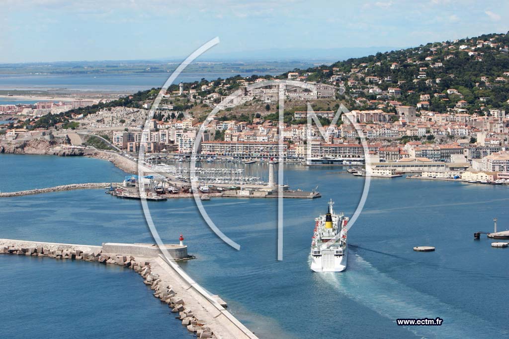 Photo arienne de Sete
