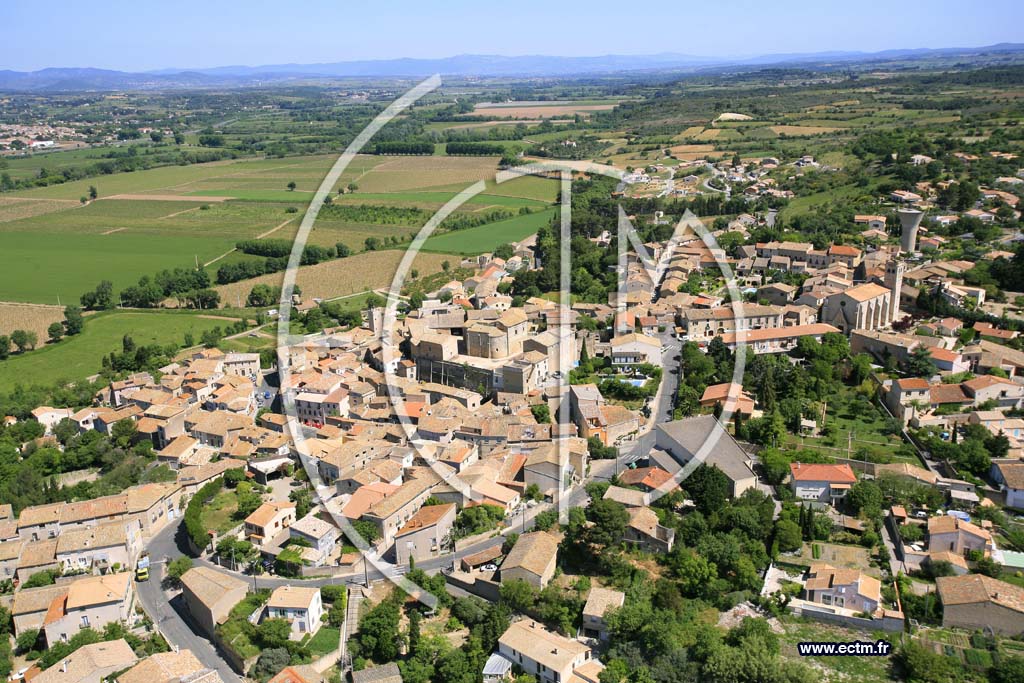 Photo arienne de Castelnau De Guers
