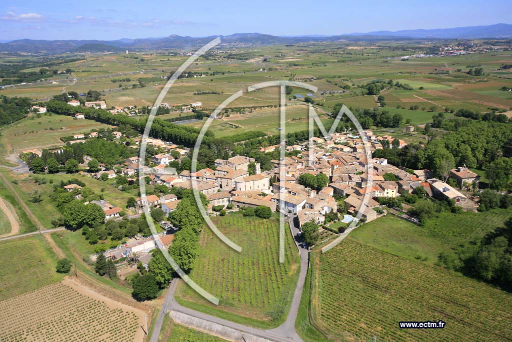 Photo arienne de Cazouls dHerault
