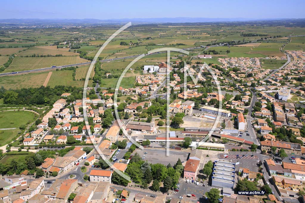 Photo arienne de Florensac