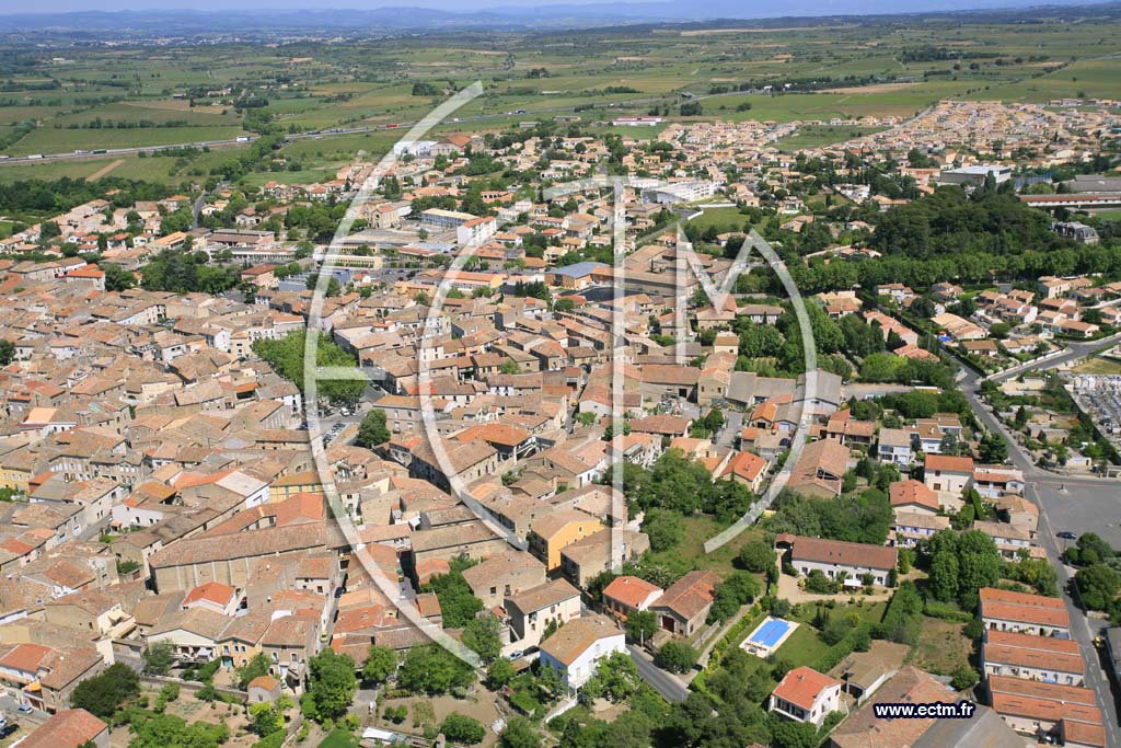 Photo arienne de Florensac