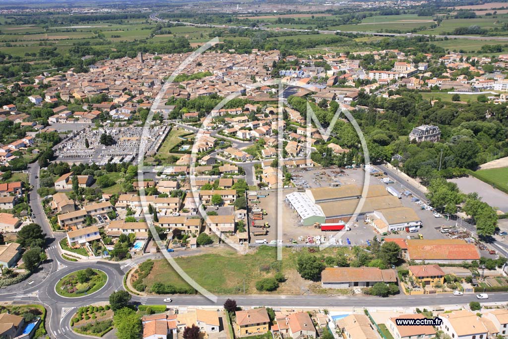 Photo arienne de Florensac