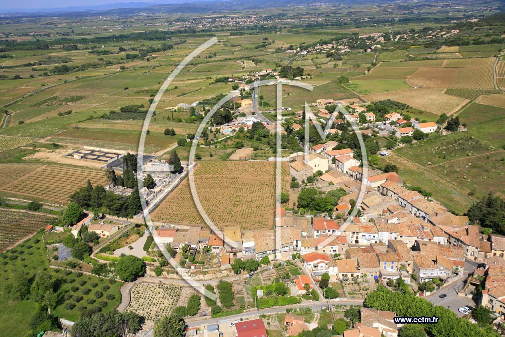 Photo arienne de Saint Pargoire