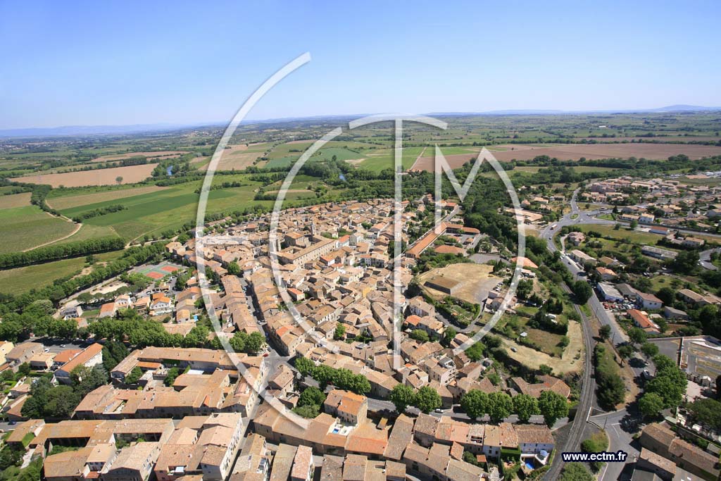 Photo arienne de Saint Thibery