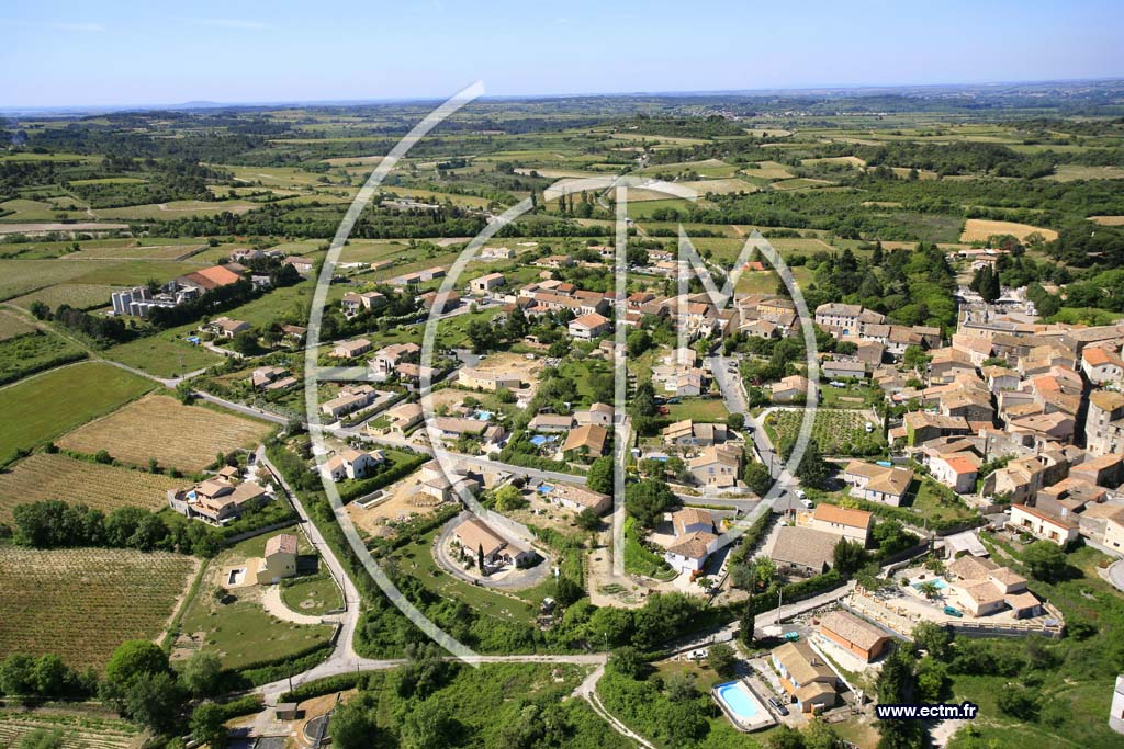 Photo arienne de Saint Pons de Mauchiens