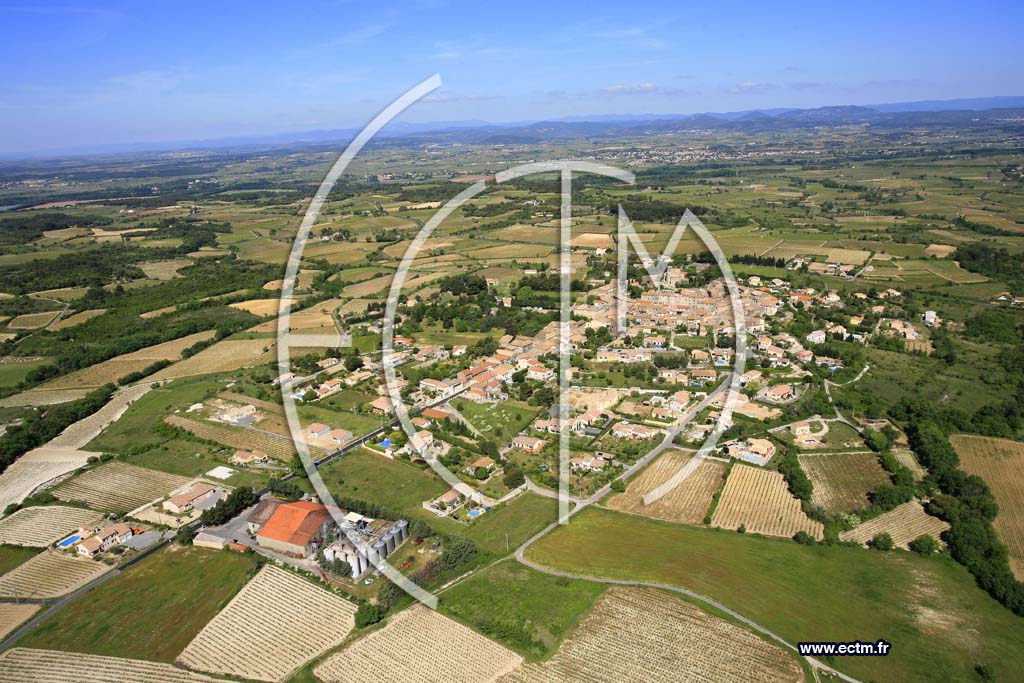 Photo arienne de Saint Pons de Mauchiens