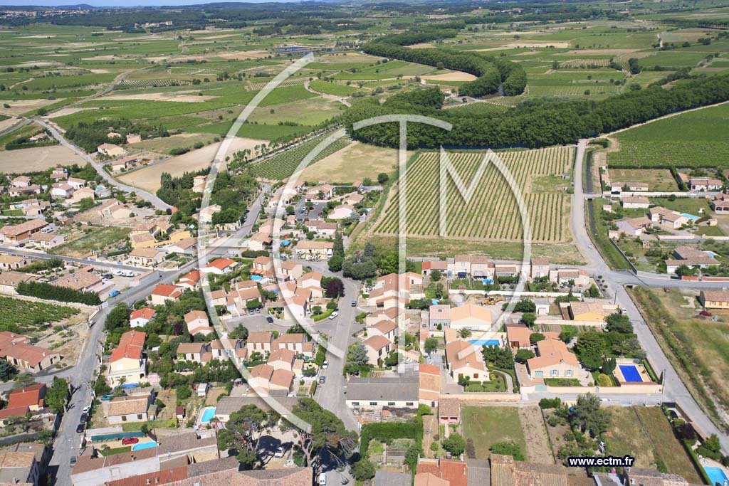 Photo arienne de argeliers