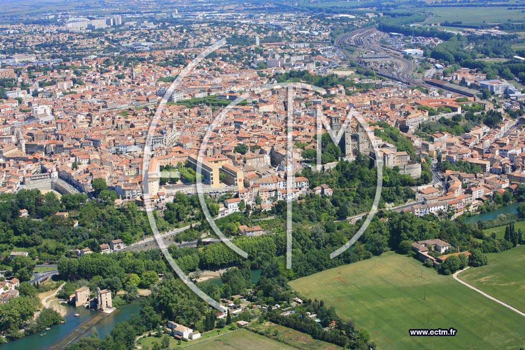 Photo arienne de Beziers