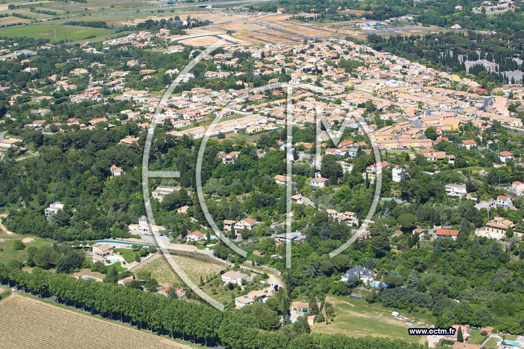 Photo arienne de Beziers