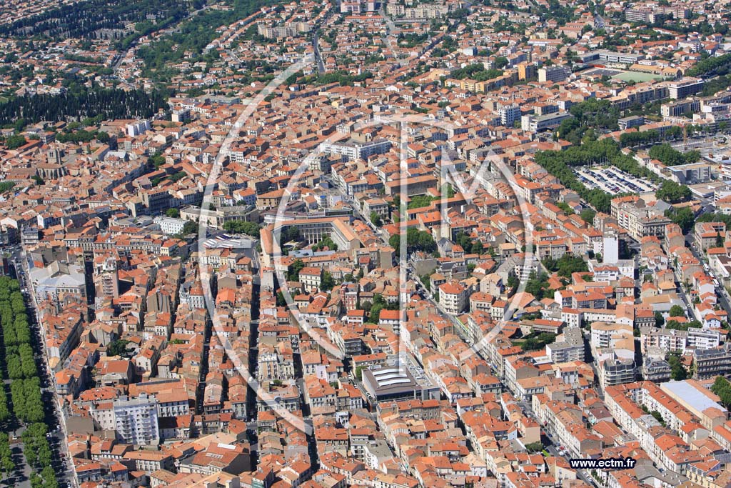 Photo arienne de Beziers