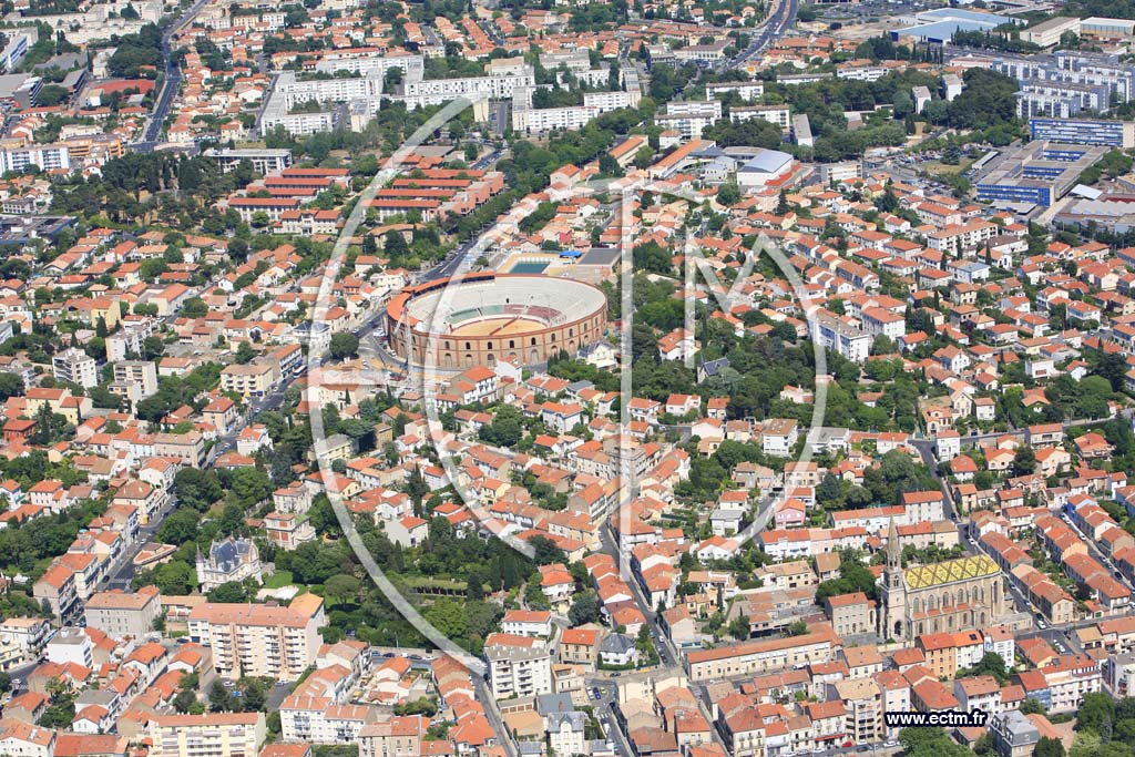 Photo arienne de Beziers