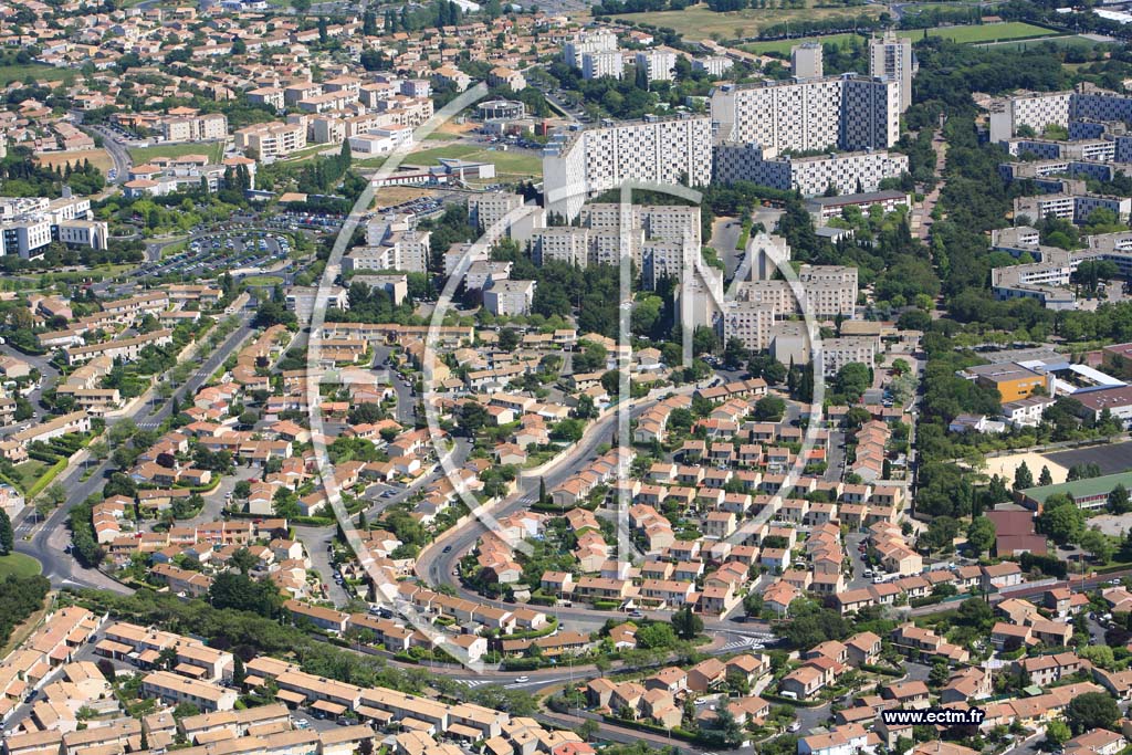 Photo arienne de Beziers