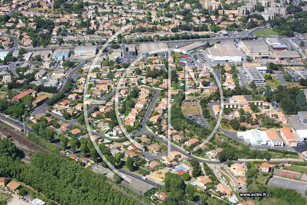 Photo arienne de Beziers